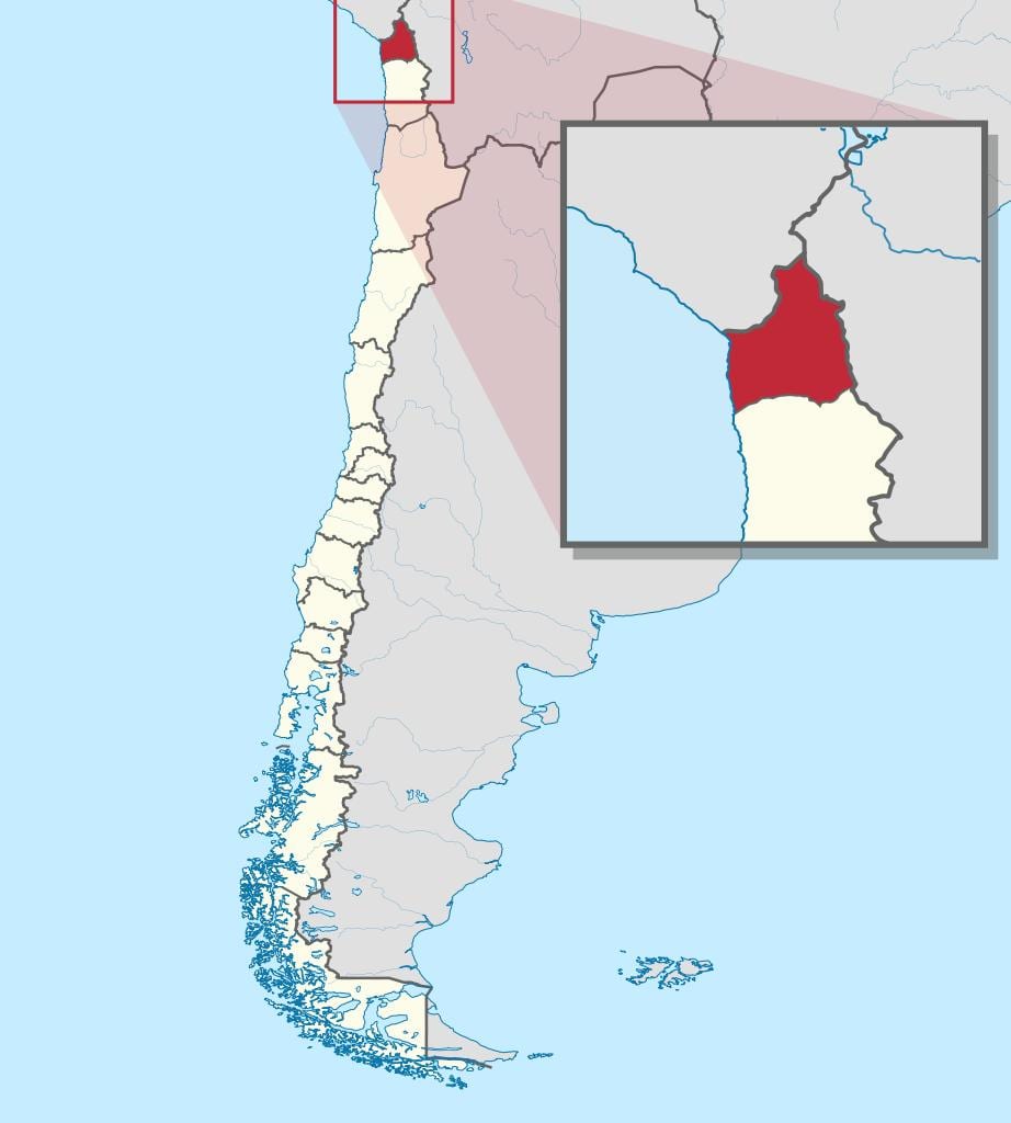 Mapa arica Chile