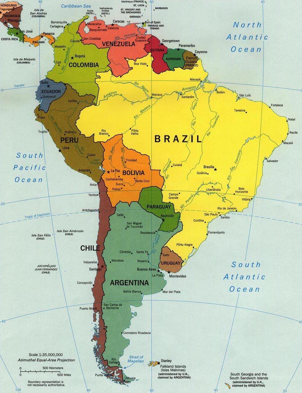 Mapa lokalizovat Chile
