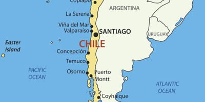 Mapa Chile země