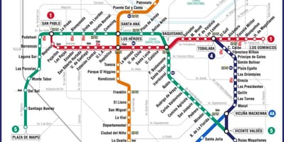 Mapa Chile metro