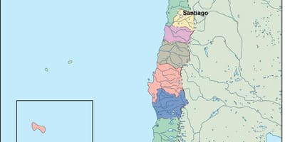 Mapa Chile vektor
