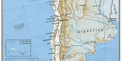 Chile železniční mapě