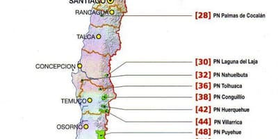 Mapa futaleufu, Chile