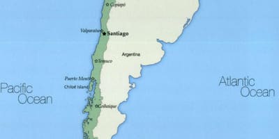 Chile, iquique mapě