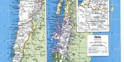 Mapa podrobná Chile