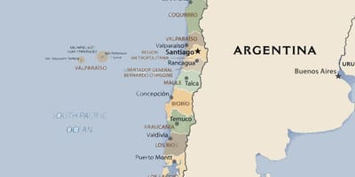 Mapa politického Chile