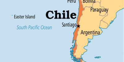 Santiago de Chile mapě