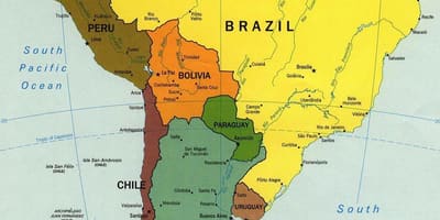 Mapa lokalizovat Chile